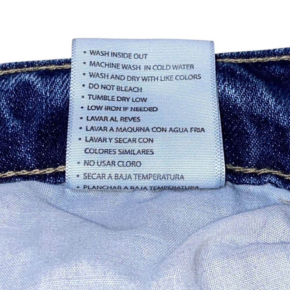 Kancan Estilo‎ Distressed Ankle Skinny Jeans Ripped Denim Blue Wash Size 7/27 - Picture 5 of 11